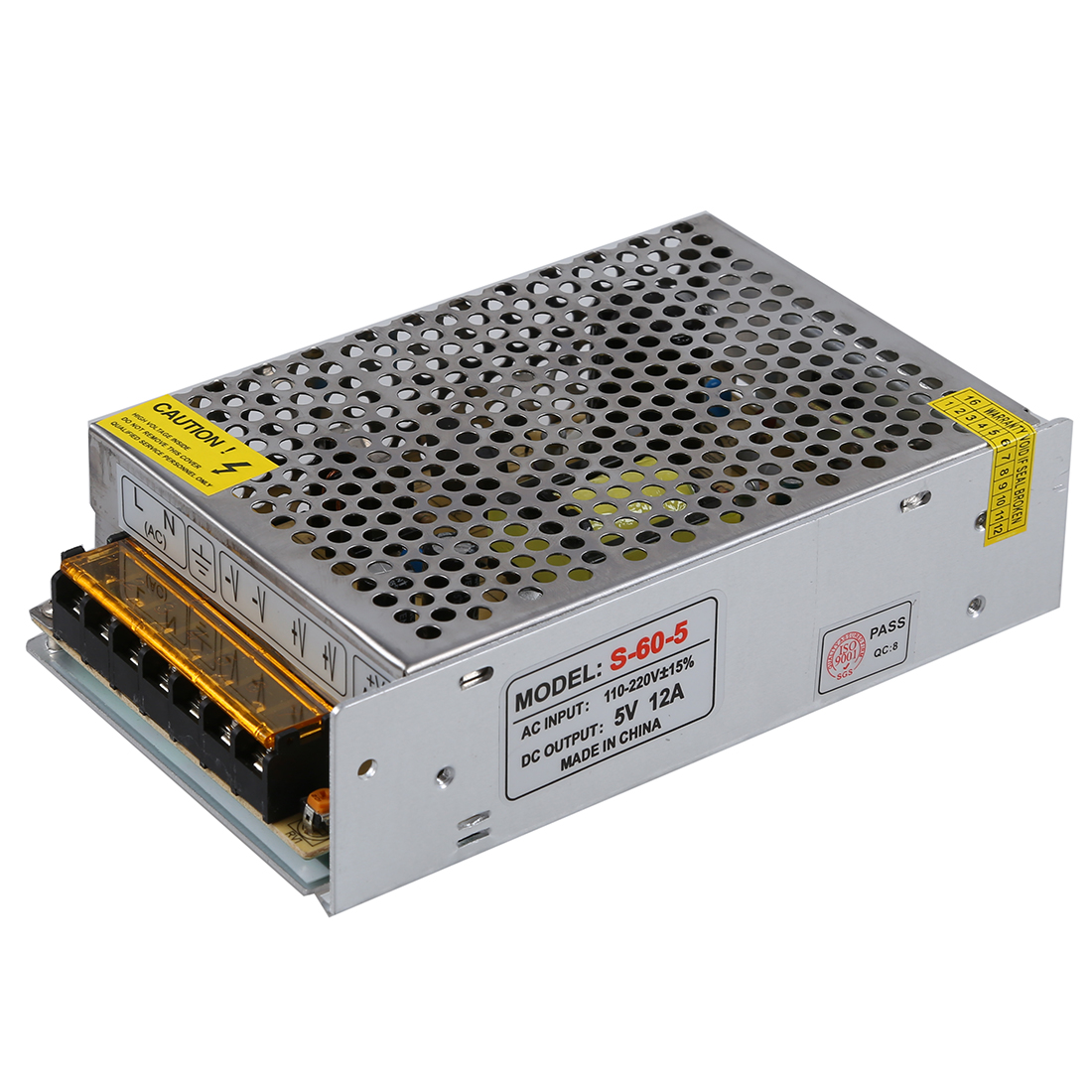 5V12A Aluminum Cover Power Supply Microchip.lk