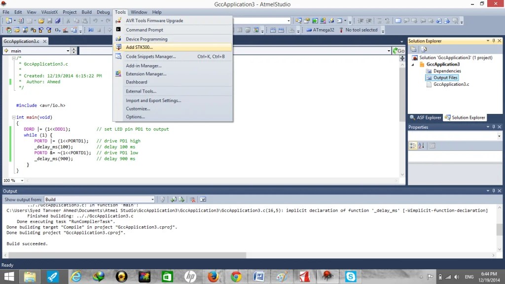 ATMEL STUDIO 6 TUTORIAL step by step guide