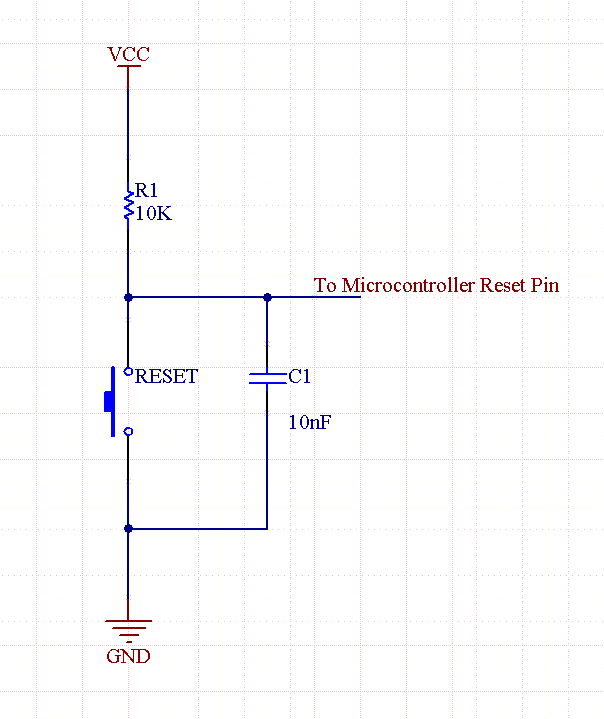 Power On Reset Circuit Of 8051 Microcontroller Circuit Diagram
