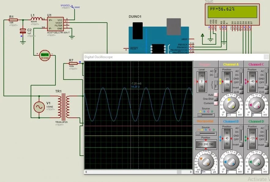 power factor meter using Arduino How to measure power factor