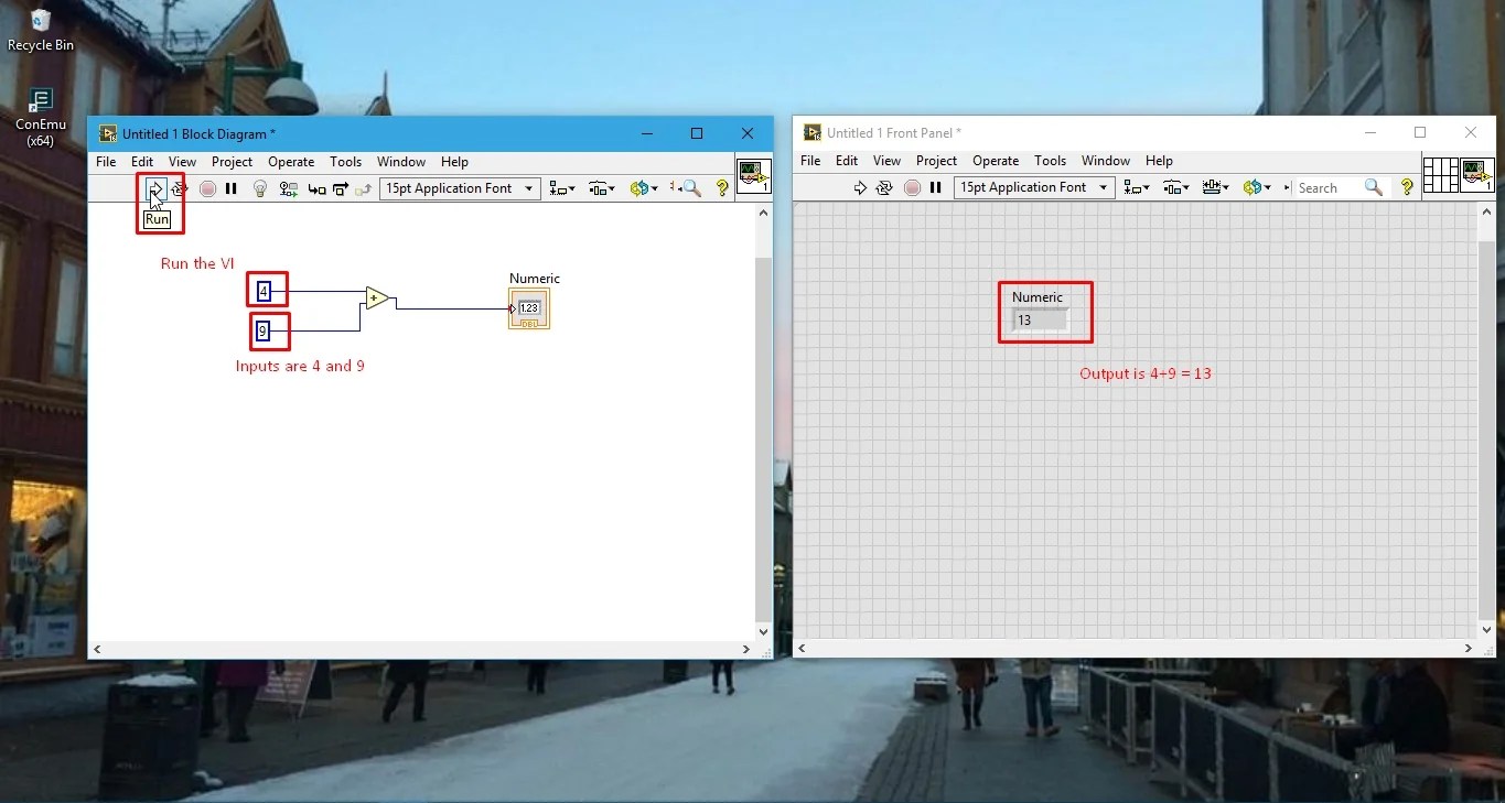 labview programming with examples : tutorial 2 | Microcontrollers Lab