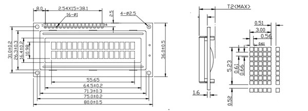 16x2 LCD Pinout diagram, Description, Programming and Applications