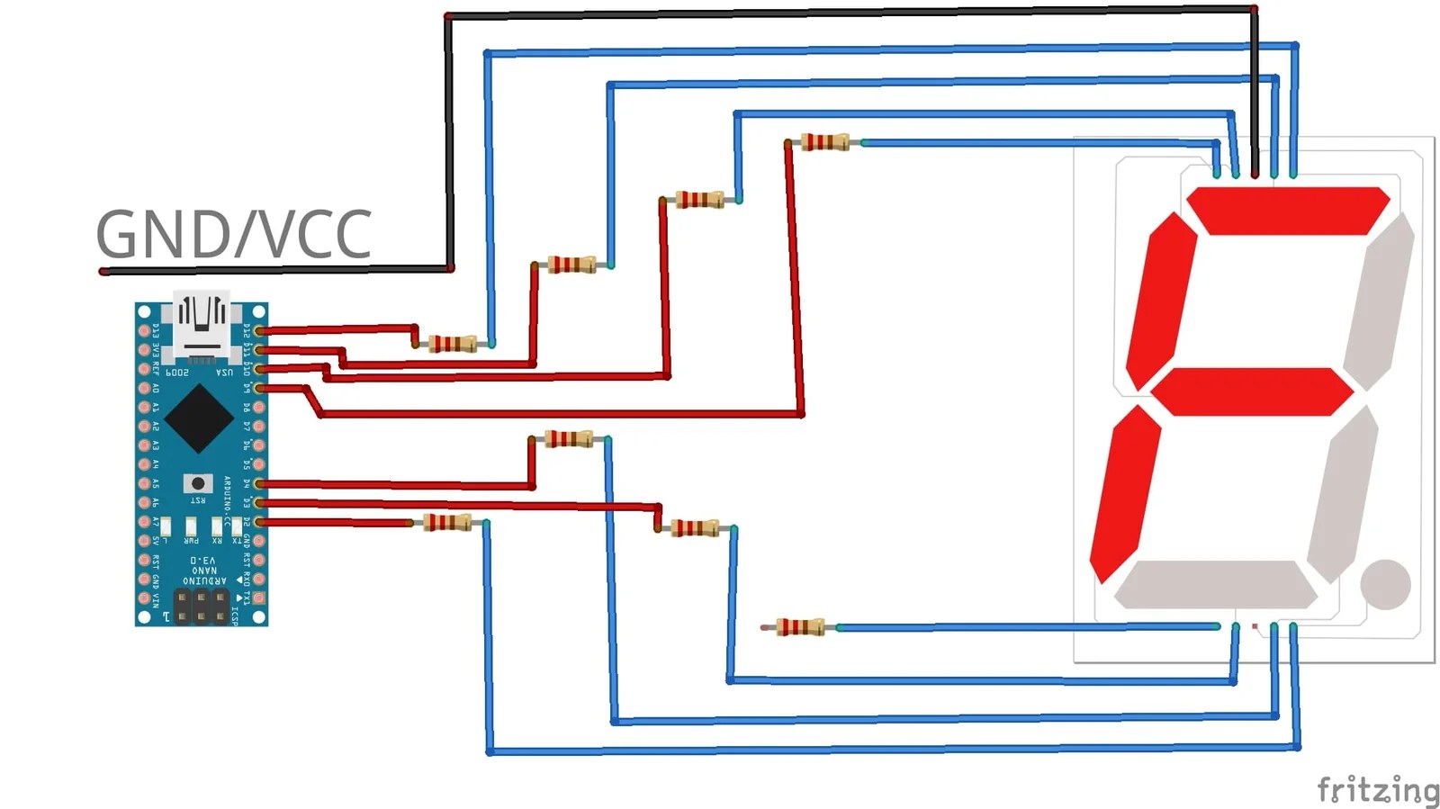 Circuit Diagram Using 7 Segment Display - Wiring Boards
