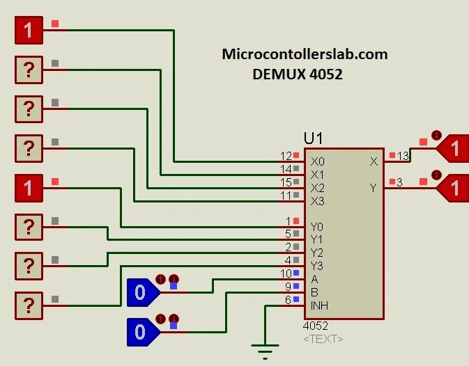 CD4052 Mux/Demux Pinout, Working, Examples, Application, Datasheet