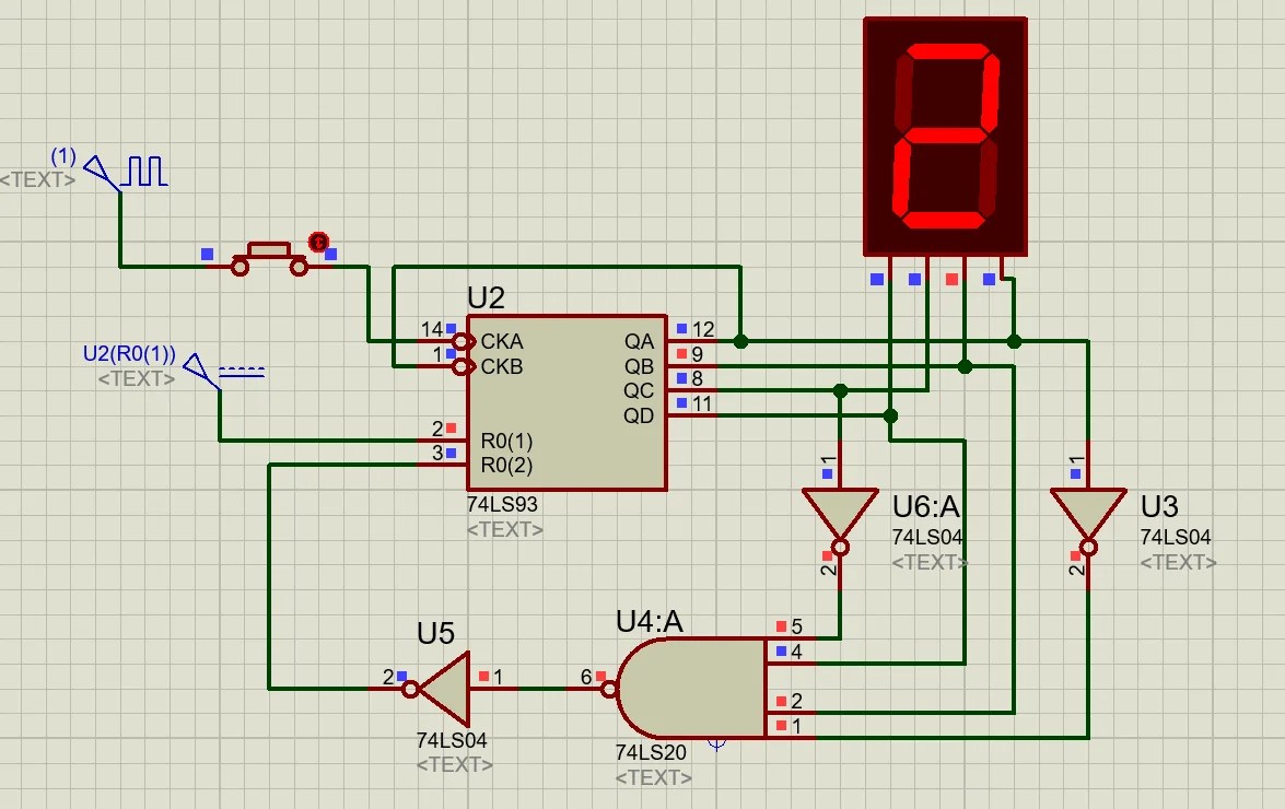 2 Bit Binary Counter Circuit Diagram
