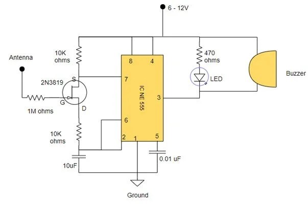2N3819 N-Channel JFET Pinout, Datasheet, Example Circuit, Features