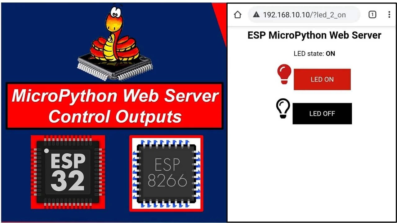 ESP32/ESP8266 MicroPython  Server Microcontrollers Lab