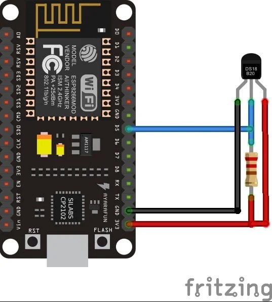 Esp8266 Ds18b20 Sensor  Server Arduino Ide Useful Arduino Projects
