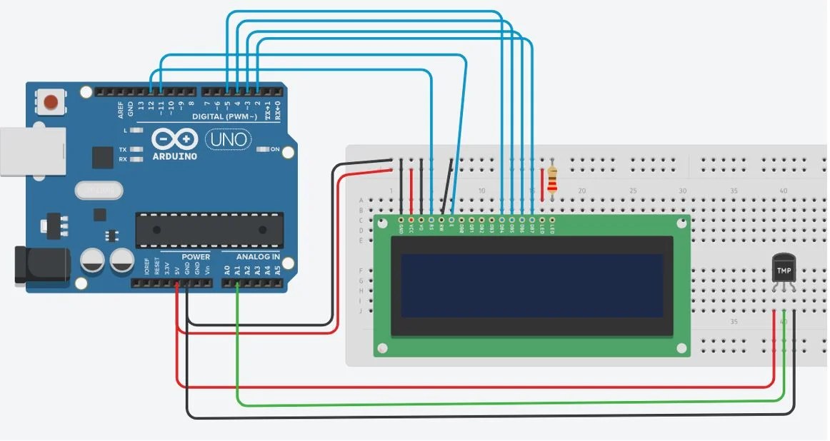 TMP36 Temperature Sensor With Arduino In Tinkercad Steps, 49 OFF