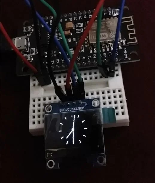 IoT Based Analog/Digital Clock using OLED and ESP32 ESP8266
