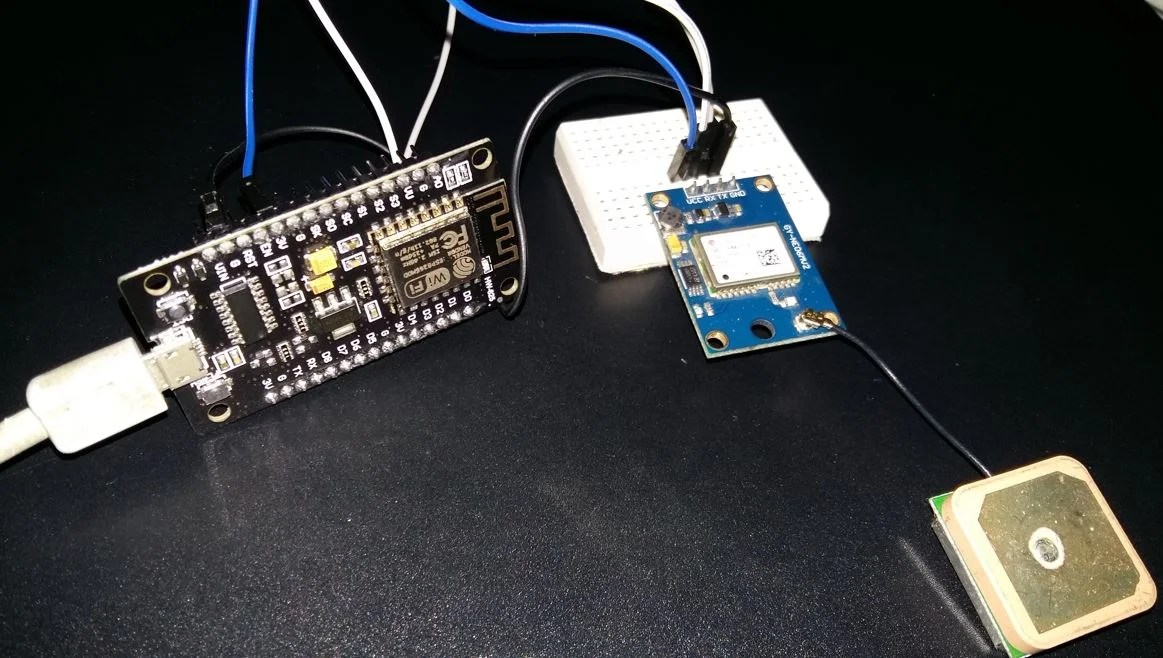 NEO6M GPS Module with ESP8266 NodeMCU Track Location on Google Maps