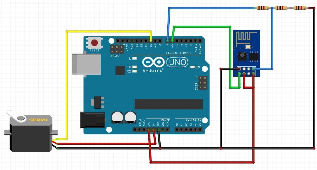  Controlled Servo Motor using Arduino and esp8266