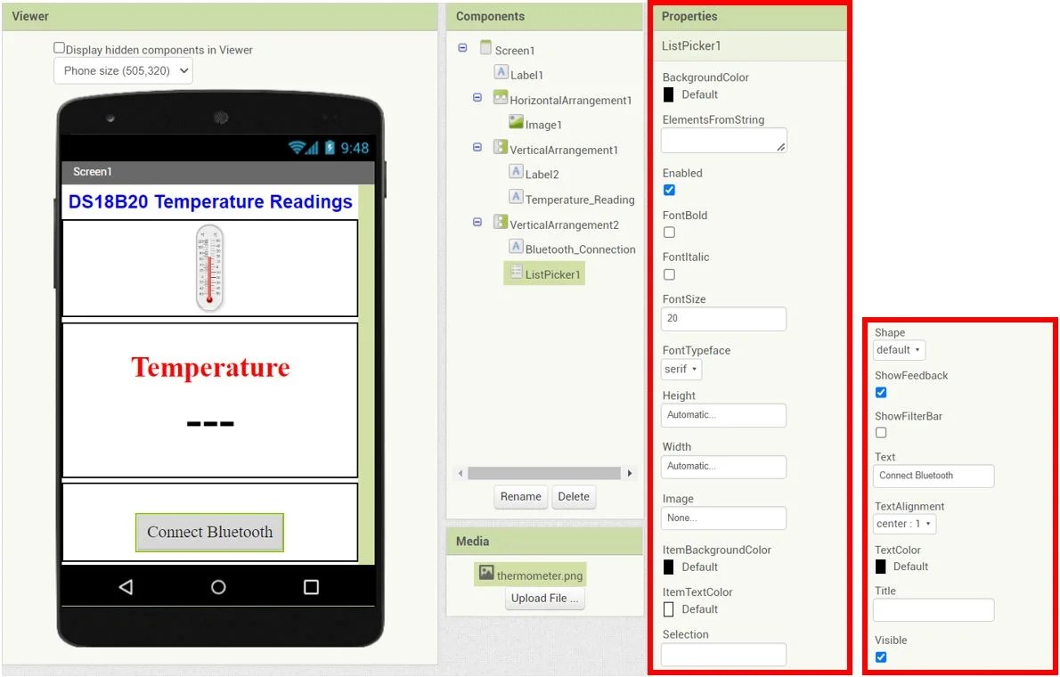 Arduino Send Sensor Readings to Android app with MIT App Inventor
