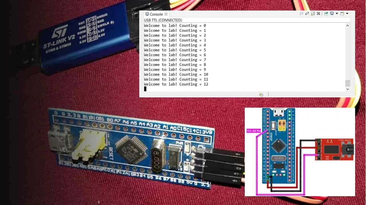 STM32 Blue Pill UART Tutorial with CubeIDE and HAL Libraries