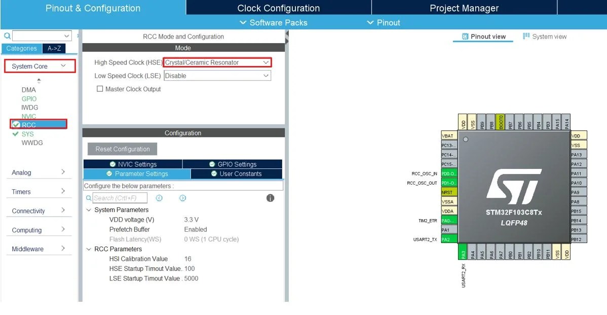 STM32 Blue Pill Timer in Counter Mode with STM32Cube IDE