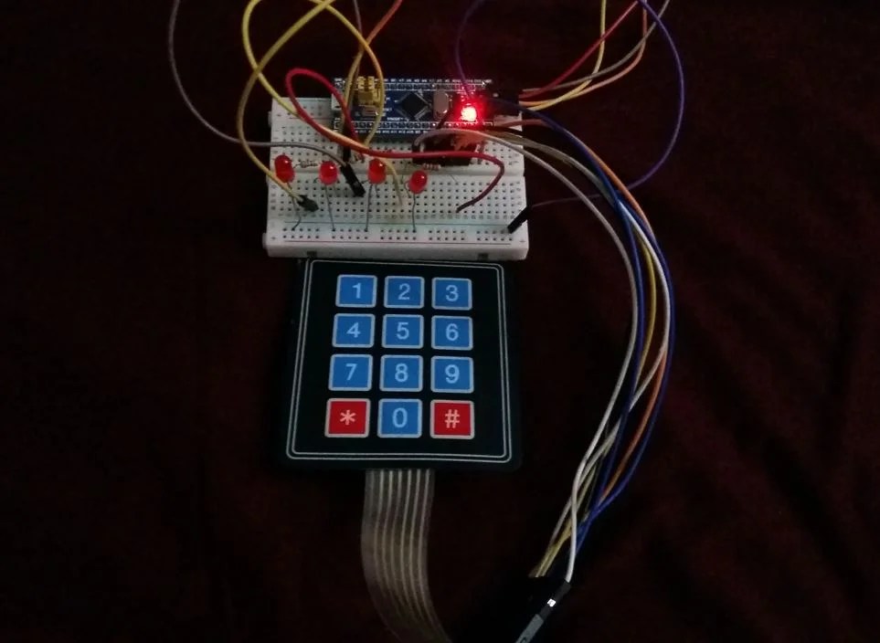 4x3 Keypad with STM32 Blue Pill using STM32CubeIDE