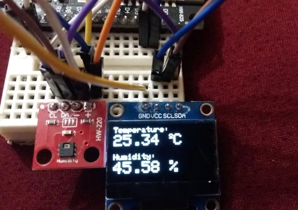 ESP8266 NodeMCU with HTU21D Temperature & Humidity Sensor