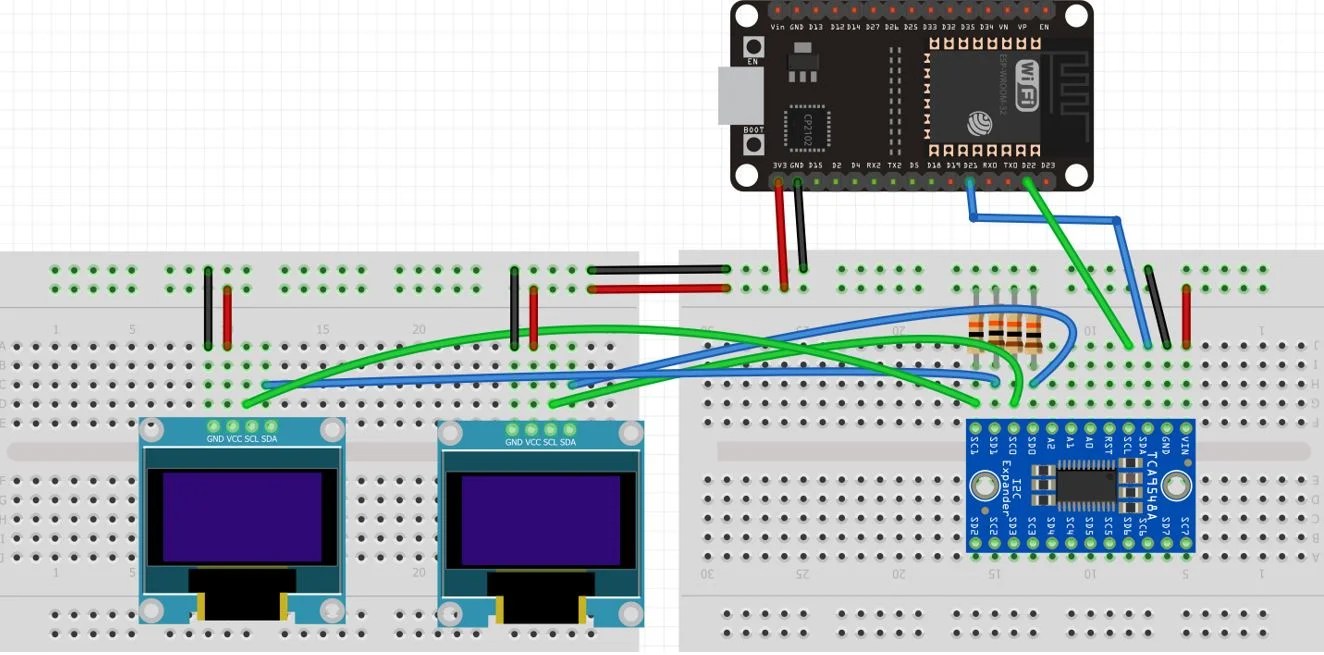TCA9548A I2C Multiplexer with ESP32 Connect Multiple Devices