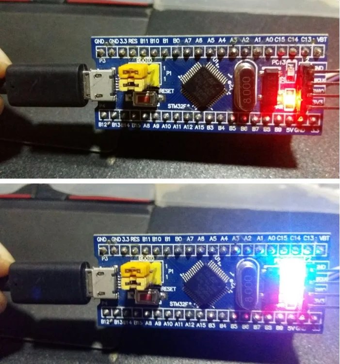 Program STM32 Blue Pill through USB Port with Bootloader