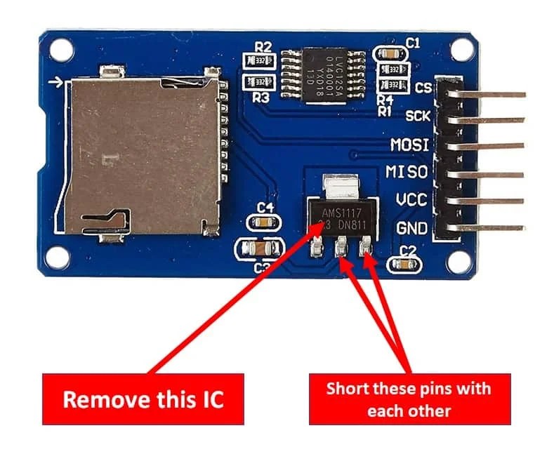 Interface Micro SD Card Module with ESP8266 NodeMCU