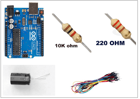 Measurement of the unknown Capacitor with Arduino board