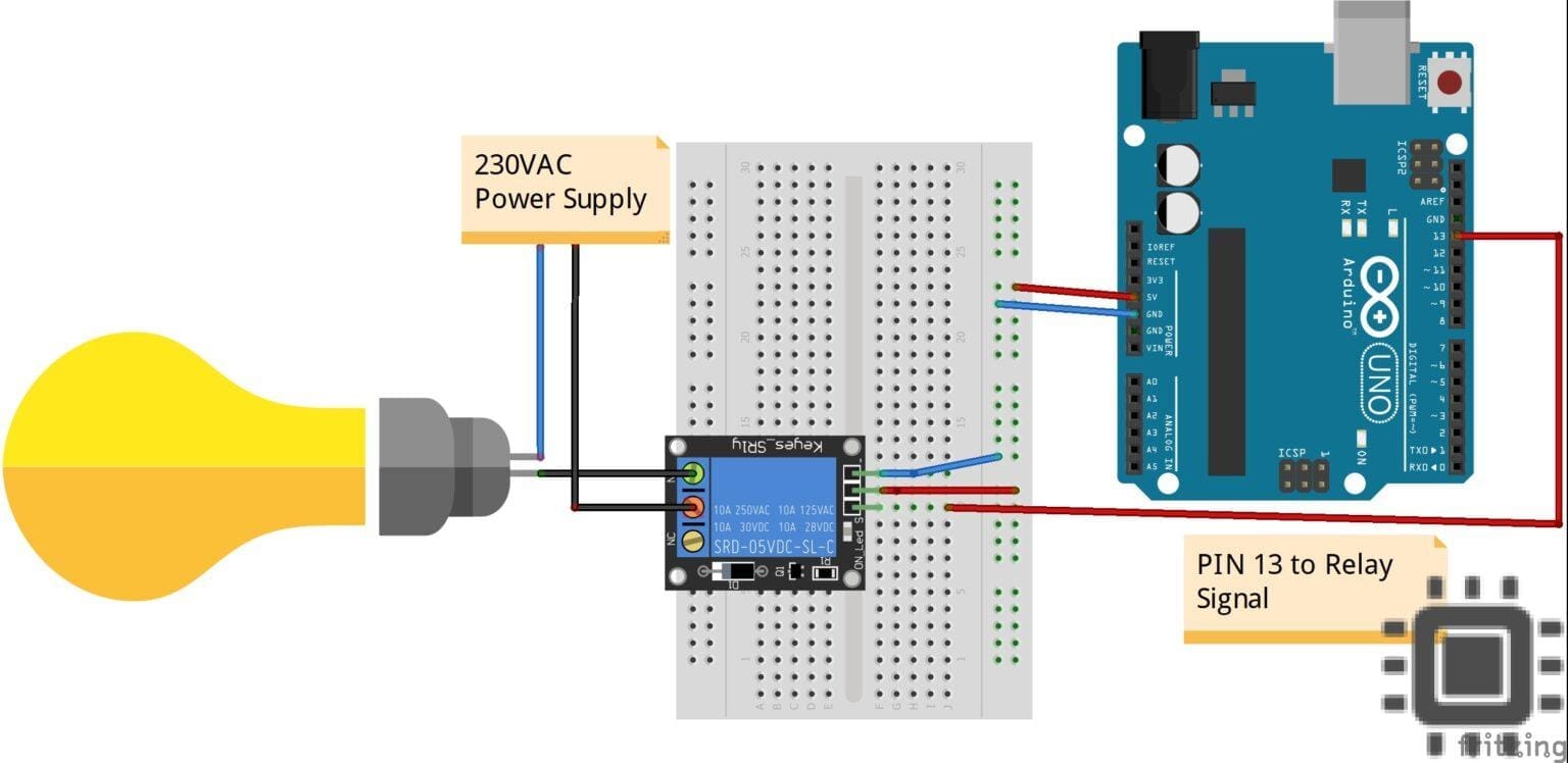 Interfacing 5V Relay Module with Arduino