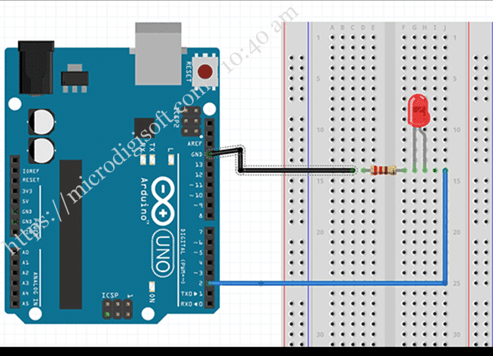 Arduino Serial Monitor Controlling an LED Tutorial for Beginners