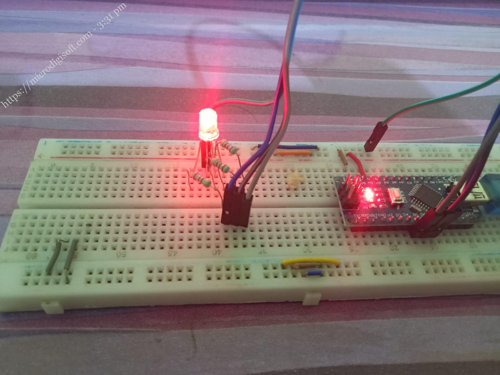 RGB LED with Arduino Nano - Beginners Guide