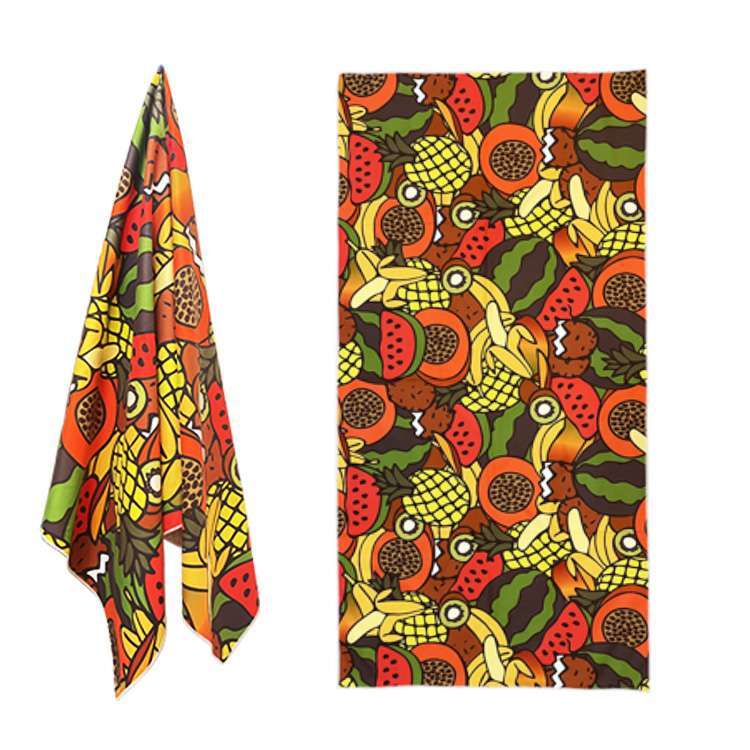 Microfiber sand free beach towel sublimation