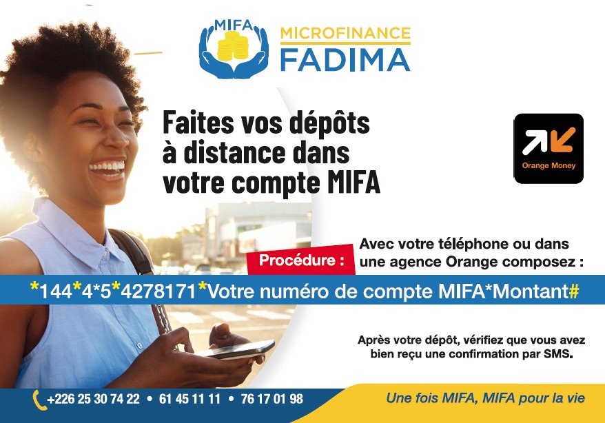 Microfinance Fadima Une Fois MIFA, MIFA pour la Vie!