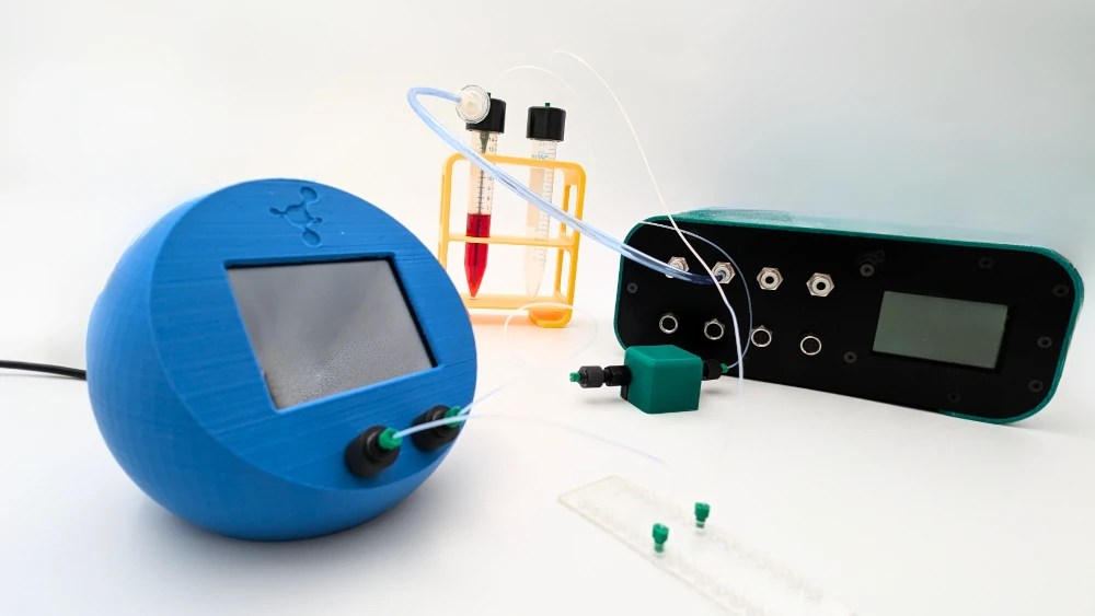 Inline hypoxia chamber in cell culture under flow