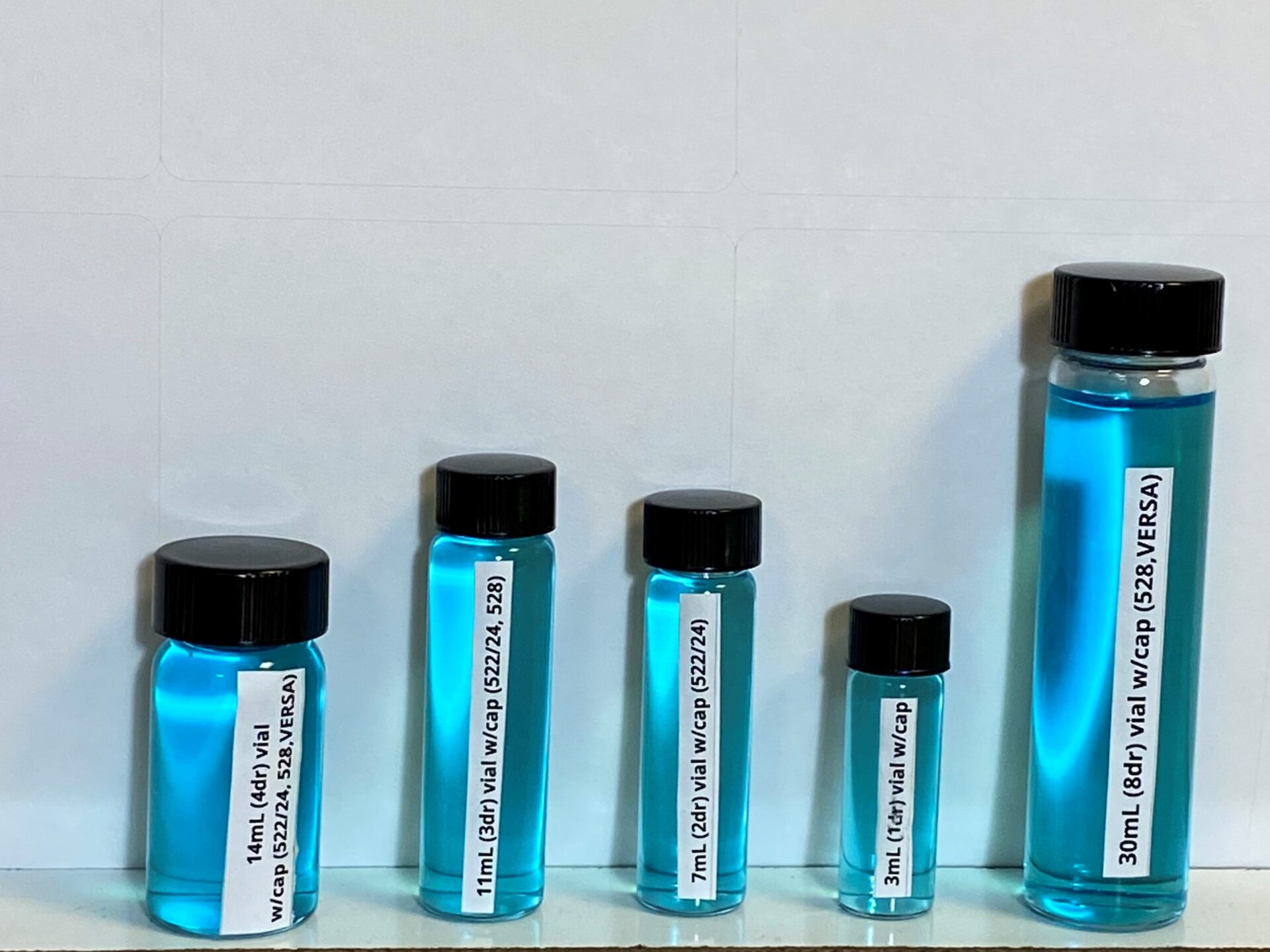 11mL (3dr) vial w/cap (522/24, 528) MicroLAB Inc