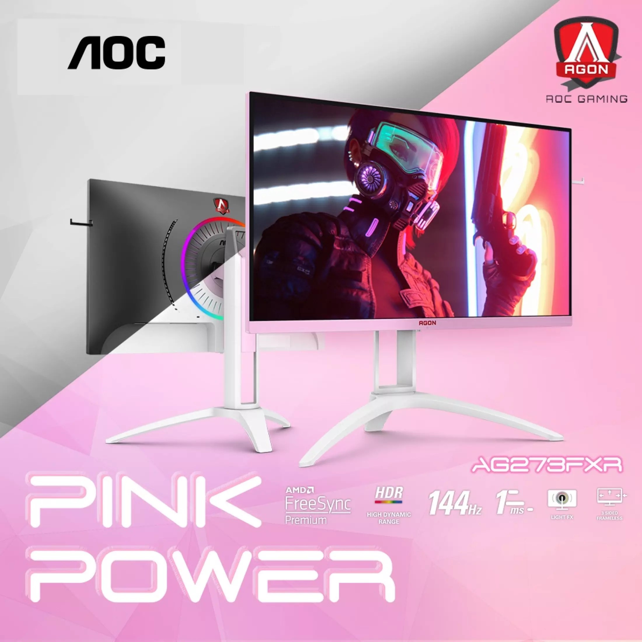 AOC Agon III AG273FXR 27 Inch IPS, 1920 x 1080 Resolution, 144hz