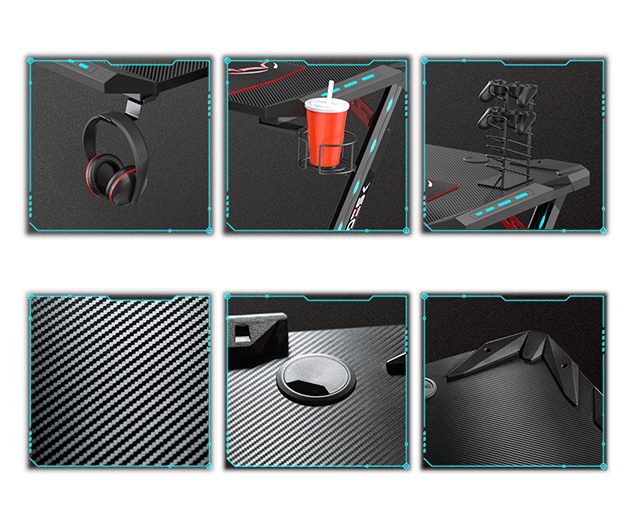 Eureka Ergonomic® Z1S PRO Home Office Gaming Desk With RGB Lights