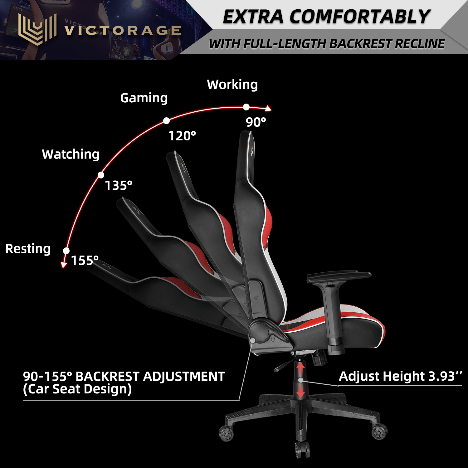 Victorage Computer Game Chair Racing Chair G0301VEB Buy, Best Price