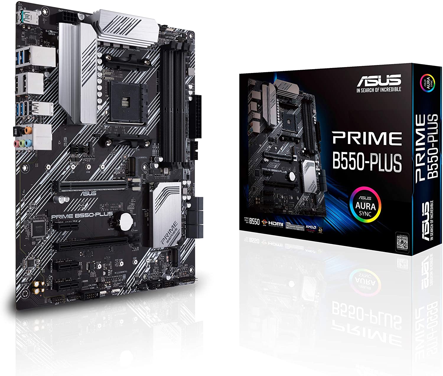 ASUS Prime B550PLUS AMD AM4 Zen 3 Ryzen 5000 & 3rd Gen Ryzen ATX