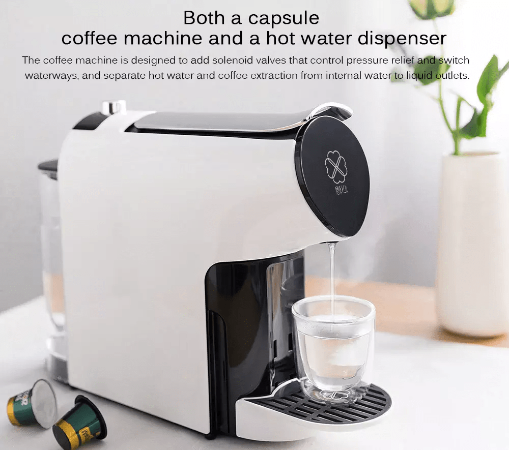 Scishare S1102 Smart Capsule Coffee Machine And Water Dispenser, Two