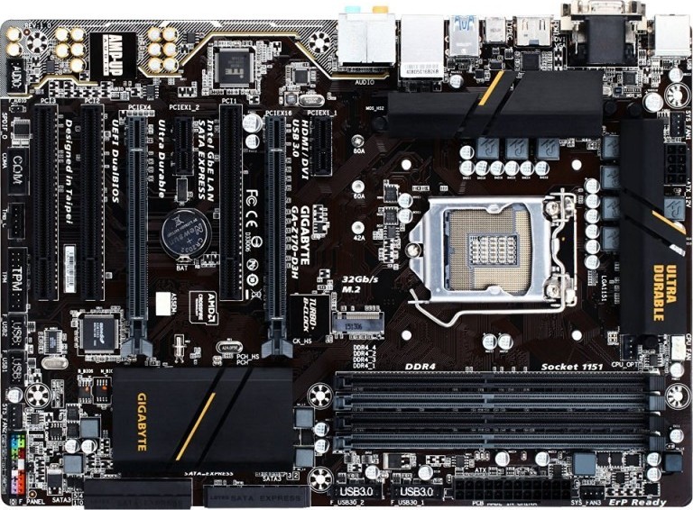 Gigabyte LGA1151 Intel Z170 Micro ATX DDR4 Motherboards GAZ170D3H