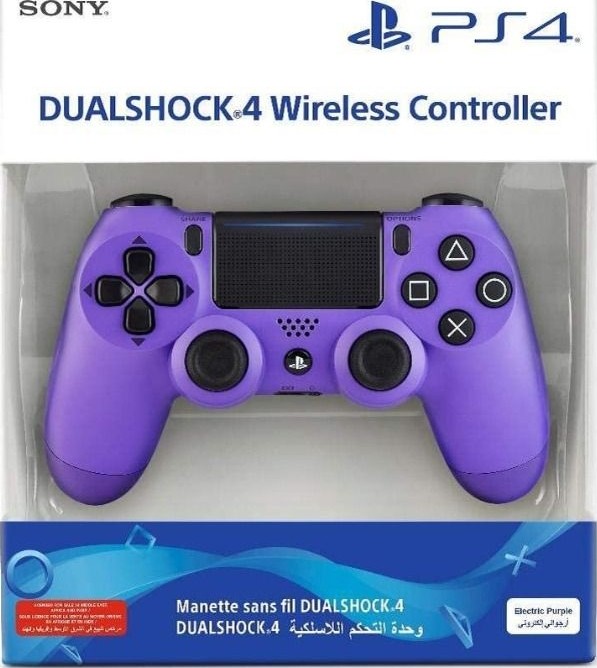 Sony PS4 Dualshock 4 Controller, (Official Version) Electric Purple
