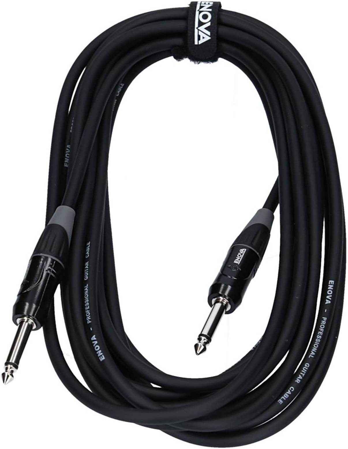 Enova 1/4" Plug 2 Pole Jack To Jack Instrument Cable, With Conductive