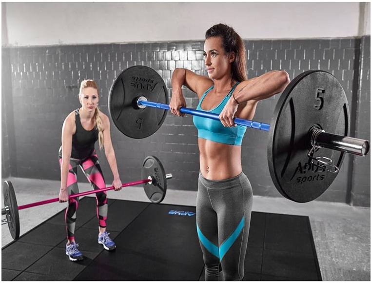 Apus Premium Olympic Bumper Plates, Rubber Construction, Steel Ring to