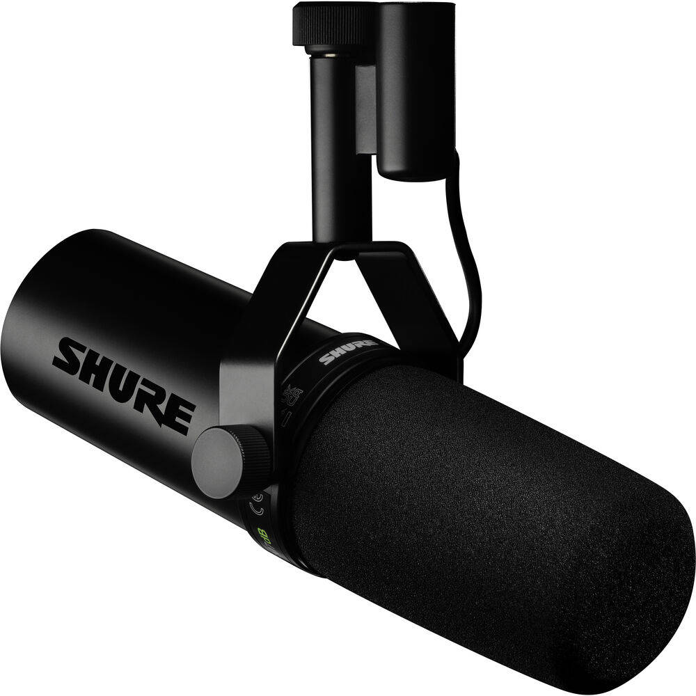 Shure SM7DB Dynamic Vocal Microphone, BuiltIn Preamp with +18 or +28