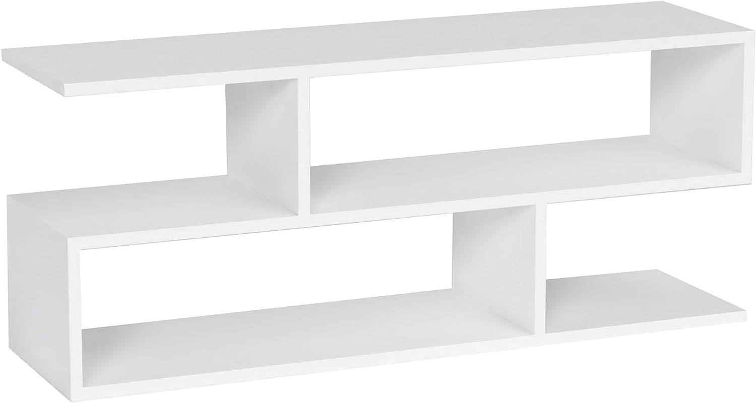 Mahmayi Modern TV Stand and Coffee Table with 2 Tier Storage Shelf