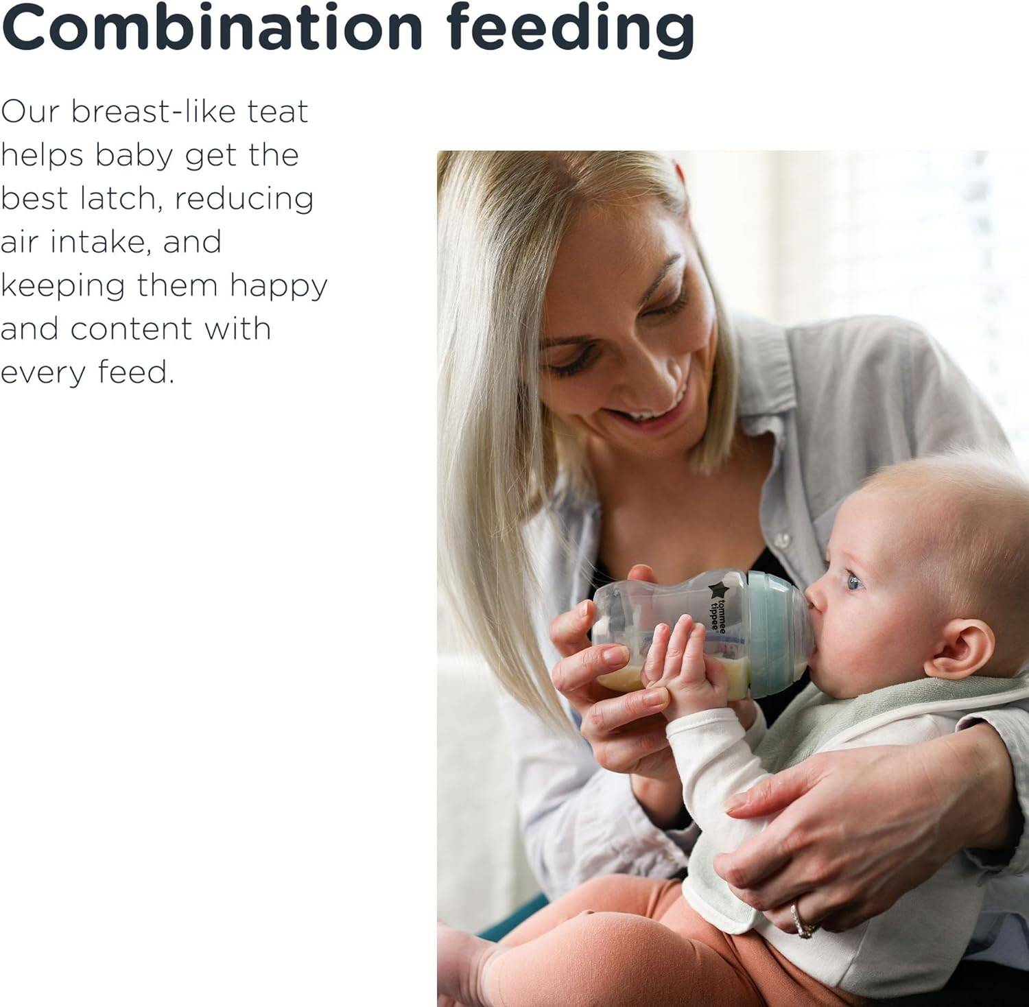 Tommee Tippee Anti Colic Newborn Baby Bottle Starter Set BreastLike