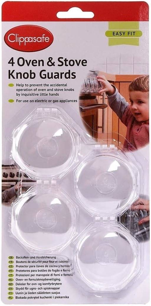 Clippasafe Oven & Stove Knob Guards Clear,Pack of 4 Buy, Best Price
