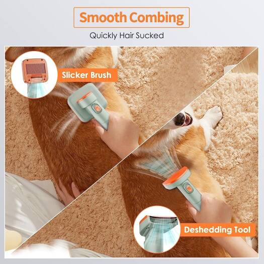 6 in 1 Professional Pet Grooming Kit Dog Vacuum for Shedding Grooming