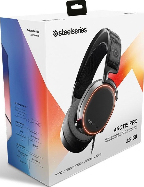 SteelSeries Arctis PRO ChatMix Dial, 40,000Hz HiRes, Surround Sound