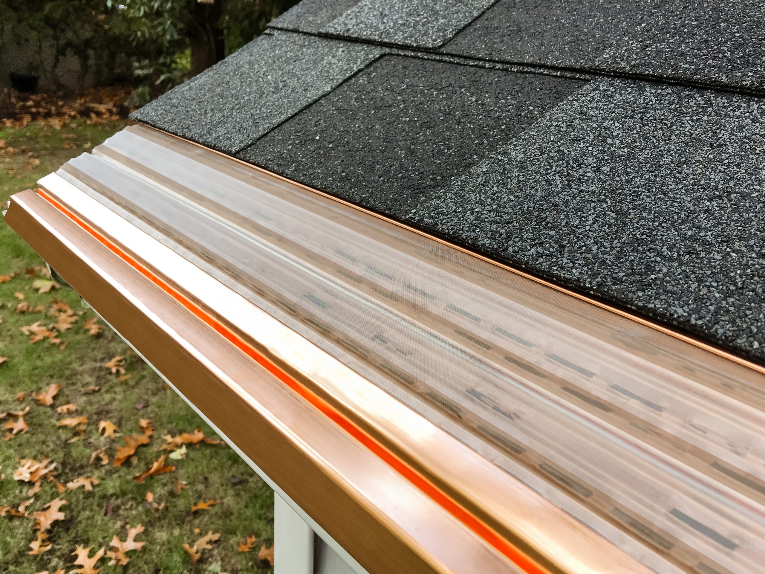 Copper MasterShield Gutter Protection (4ft panel) Gutter Guards US