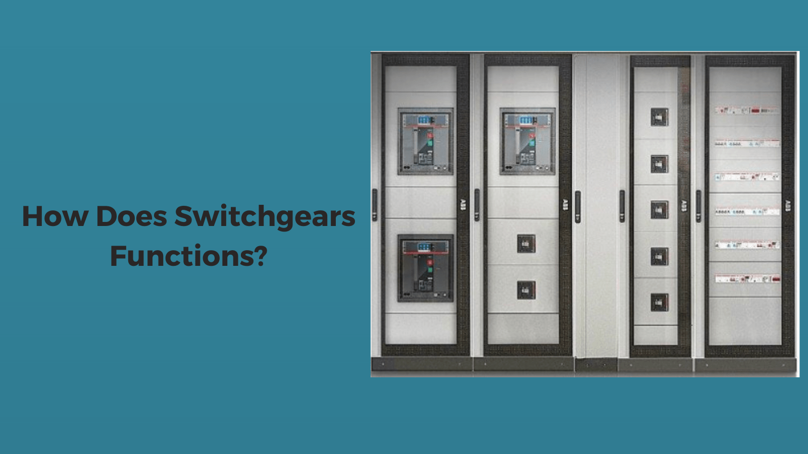 How do Switchgears Function? Shop Micronova Impex
