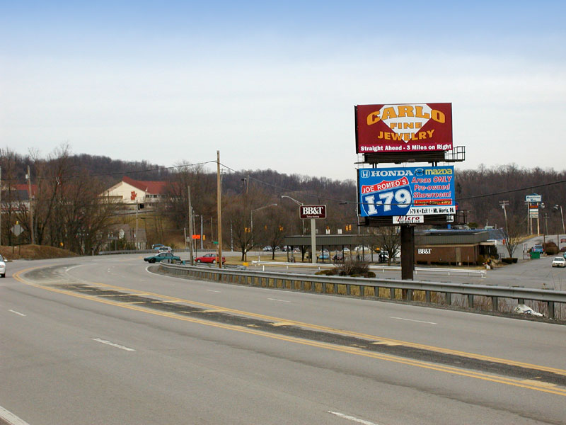 Billboard Structure 030 Middletown Mall in Fairmont, Route 250 North
